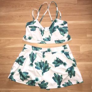 Crop top & high waisted short set
